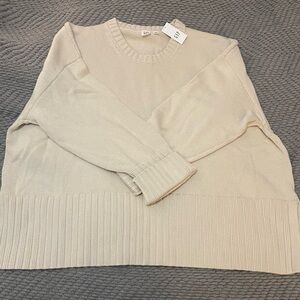 GAP Cream Crew Neck Sweater
